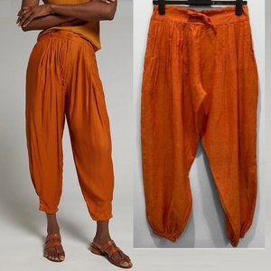 Orange Balloon Wide Leg Pleated Pants by Yaks n Yeti's Medium